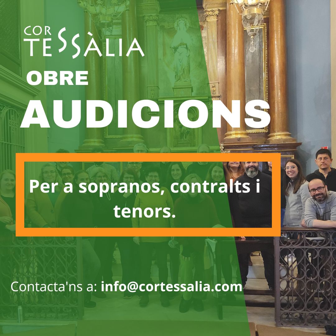 Cartell canta amb Cor Tessàlia